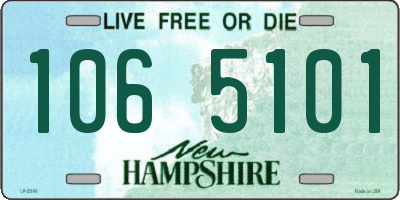 NH license plate 1065101