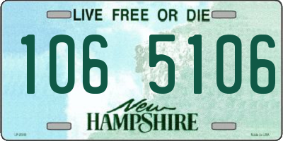 NH license plate 1065106