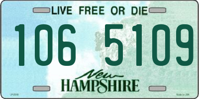 NH license plate 1065109