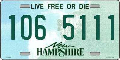 NH license plate 1065111