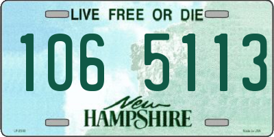 NH license plate 1065113