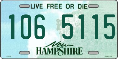 NH license plate 1065115