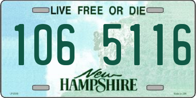 NH license plate 1065116