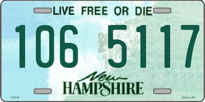 NH license plate 1065117