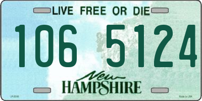 NH license plate 1065124