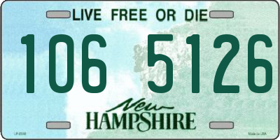 NH license plate 1065126
