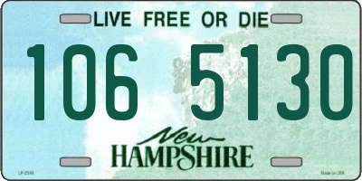 NH license plate 1065130