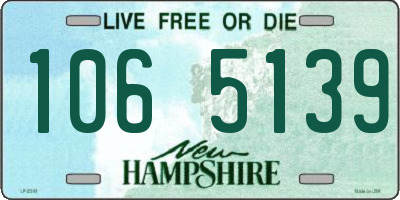 NH license plate 1065139