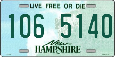 NH license plate 1065140