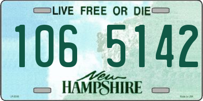 NH license plate 1065142