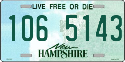 NH license plate 1065143
