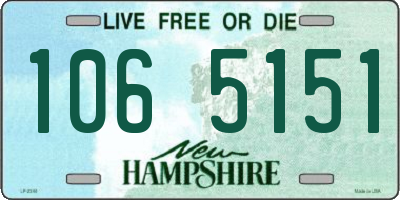 NH license plate 1065151