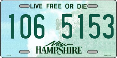 NH license plate 1065153