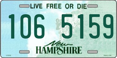 NH license plate 1065159
