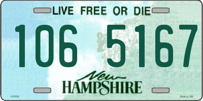 NH license plate 1065167