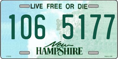 NH license plate 1065177