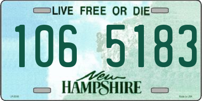 NH license plate 1065183