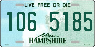 NH license plate 1065185