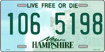 NH license plate 1065198