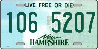 NH license plate 1065207