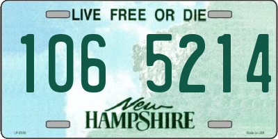 NH license plate 1065214