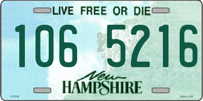 NH license plate 1065216