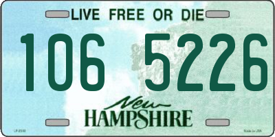NH license plate 1065226
