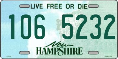 NH license plate 1065232