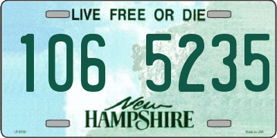 NH license plate 1065235