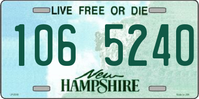 NH license plate 1065240