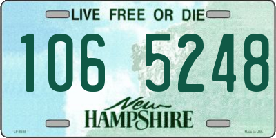 NH license plate 1065248