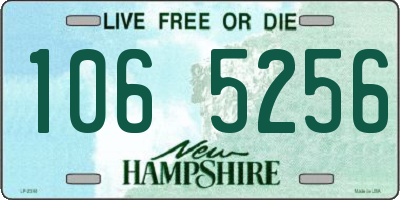 NH license plate 1065256