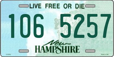NH license plate 1065257