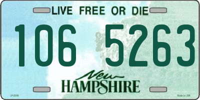 NH license plate 1065263