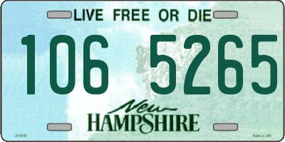 NH license plate 1065265