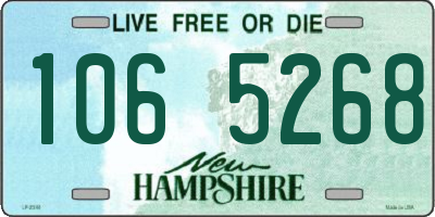 NH license plate 1065268
