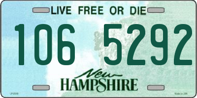 NH license plate 1065292