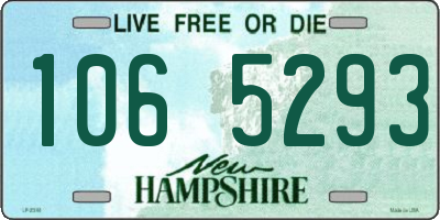 NH license plate 1065293