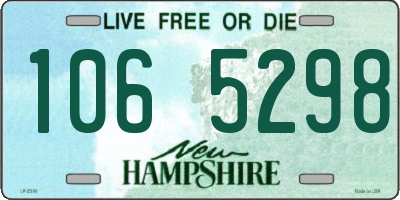NH license plate 1065298