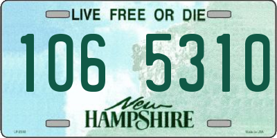 NH license plate 1065310
