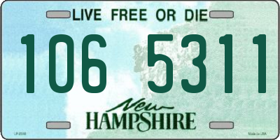 NH license plate 1065311