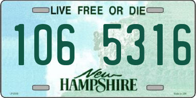 NH license plate 1065316