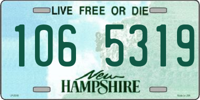 NH license plate 1065319