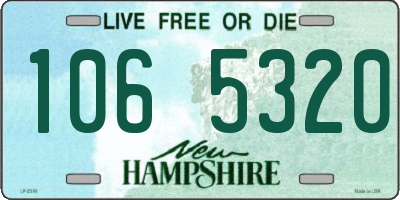 NH license plate 1065320