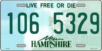 NH license plate 1065329