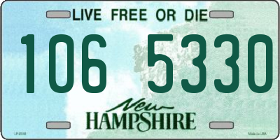 NH license plate 1065330