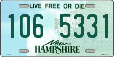 NH license plate 1065331