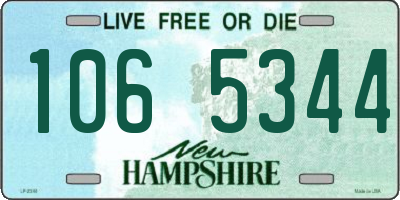 NH license plate 1065344