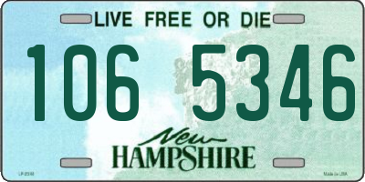 NH license plate 1065346