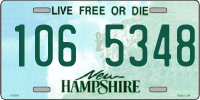 NH license plate 1065348